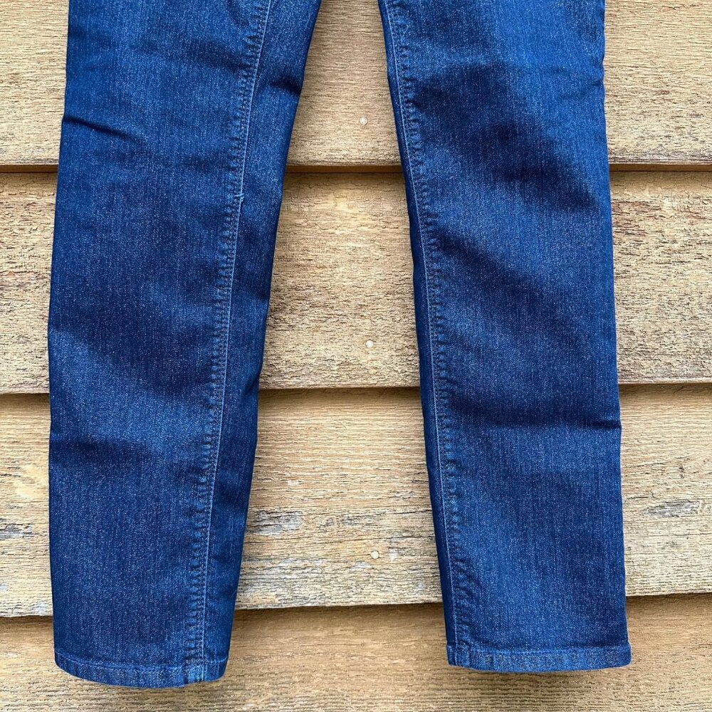 Chico’s Platinum Blue Gold Sparkle Glittery Jeggings Size 00 - Picture 5 of 13
